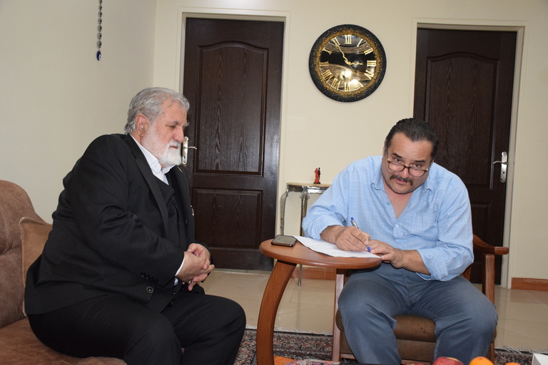 عیادت جانباز مصطفی مهرفر 1