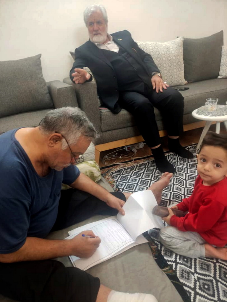 عیادت جانباز شکریانی 1