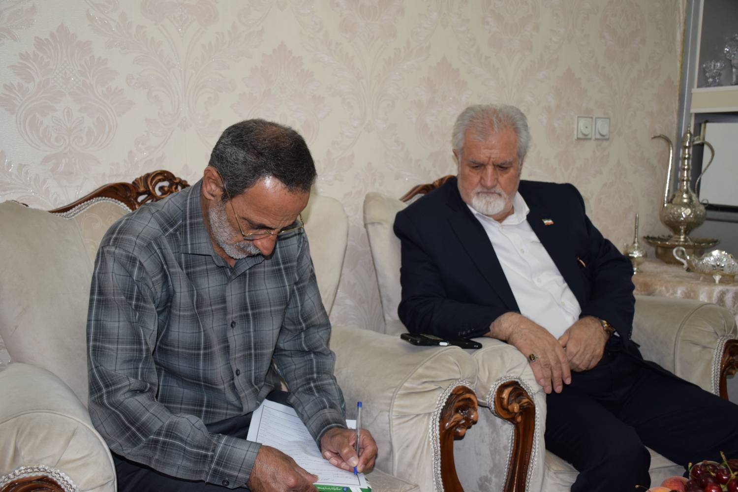 دیدار جانباز مصطفی میرزائی
